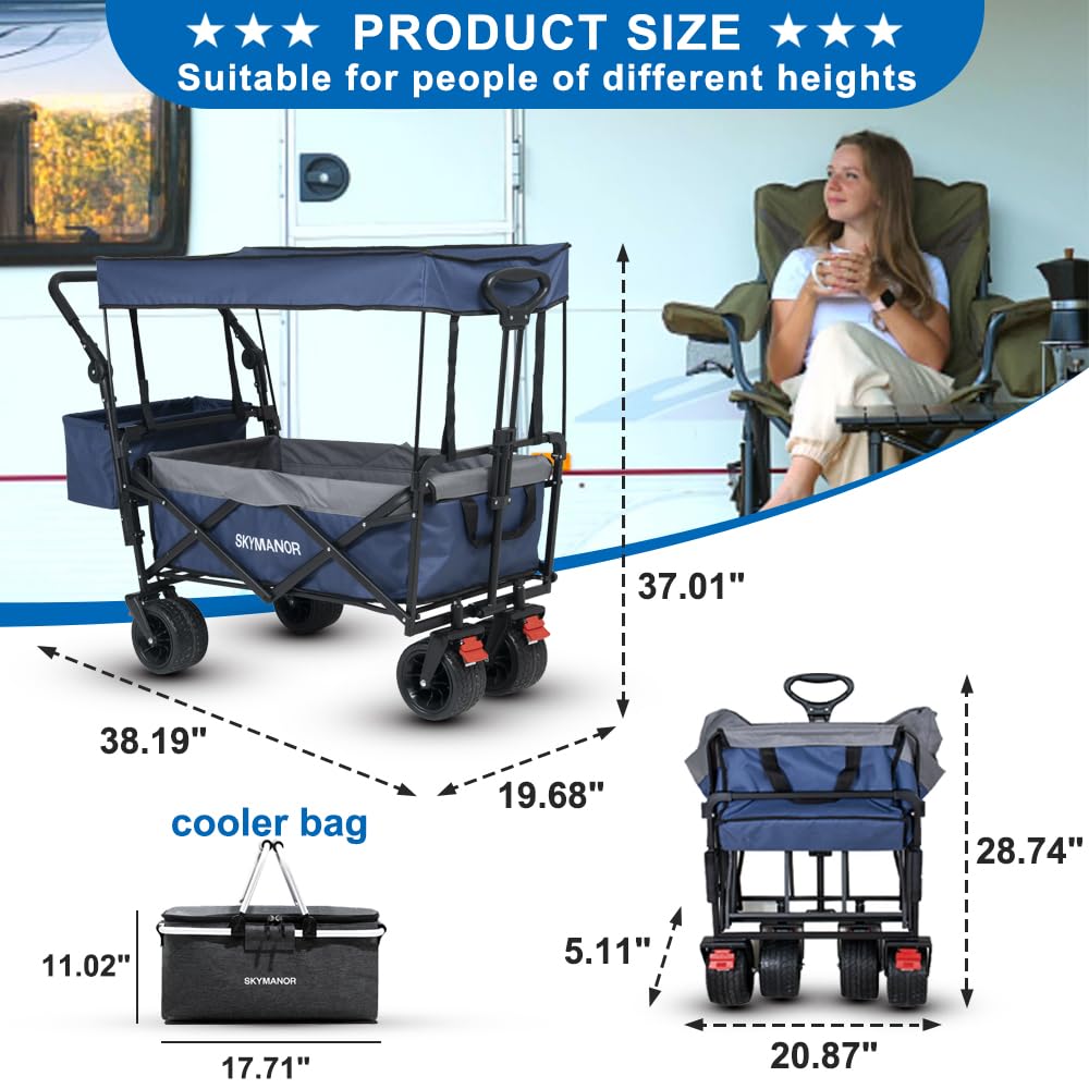 SKYMANOR insulated cooler bag open keeping drinks cold on outdoor trips