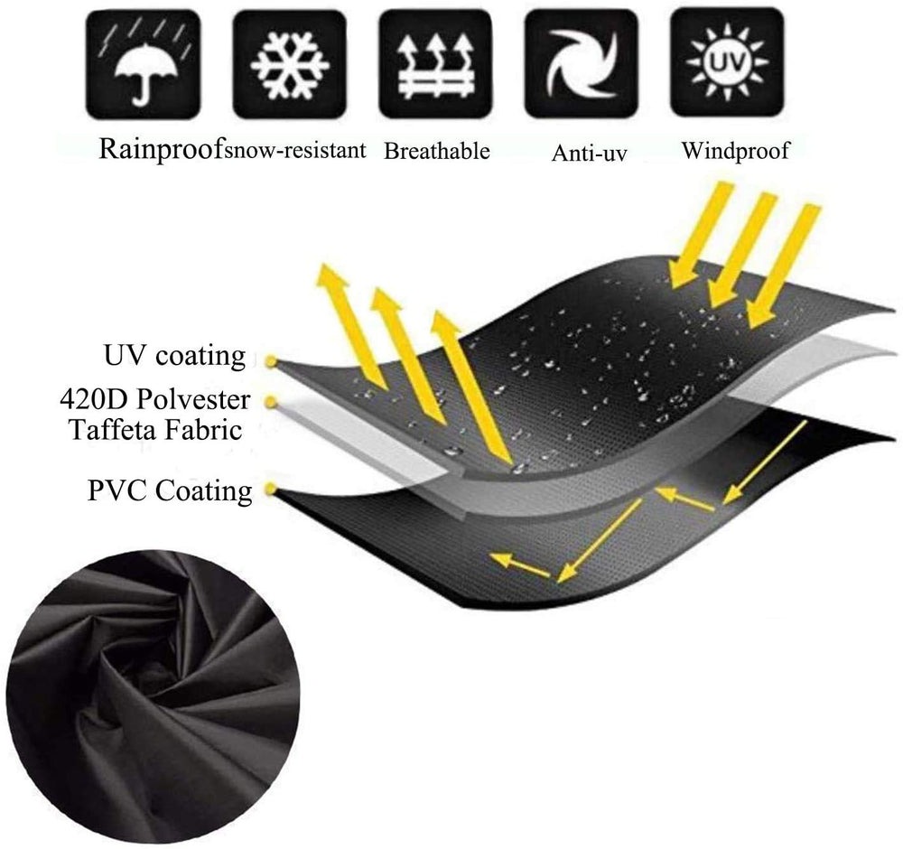 Slan Arrow folded cover ready for compact storage and easy handling