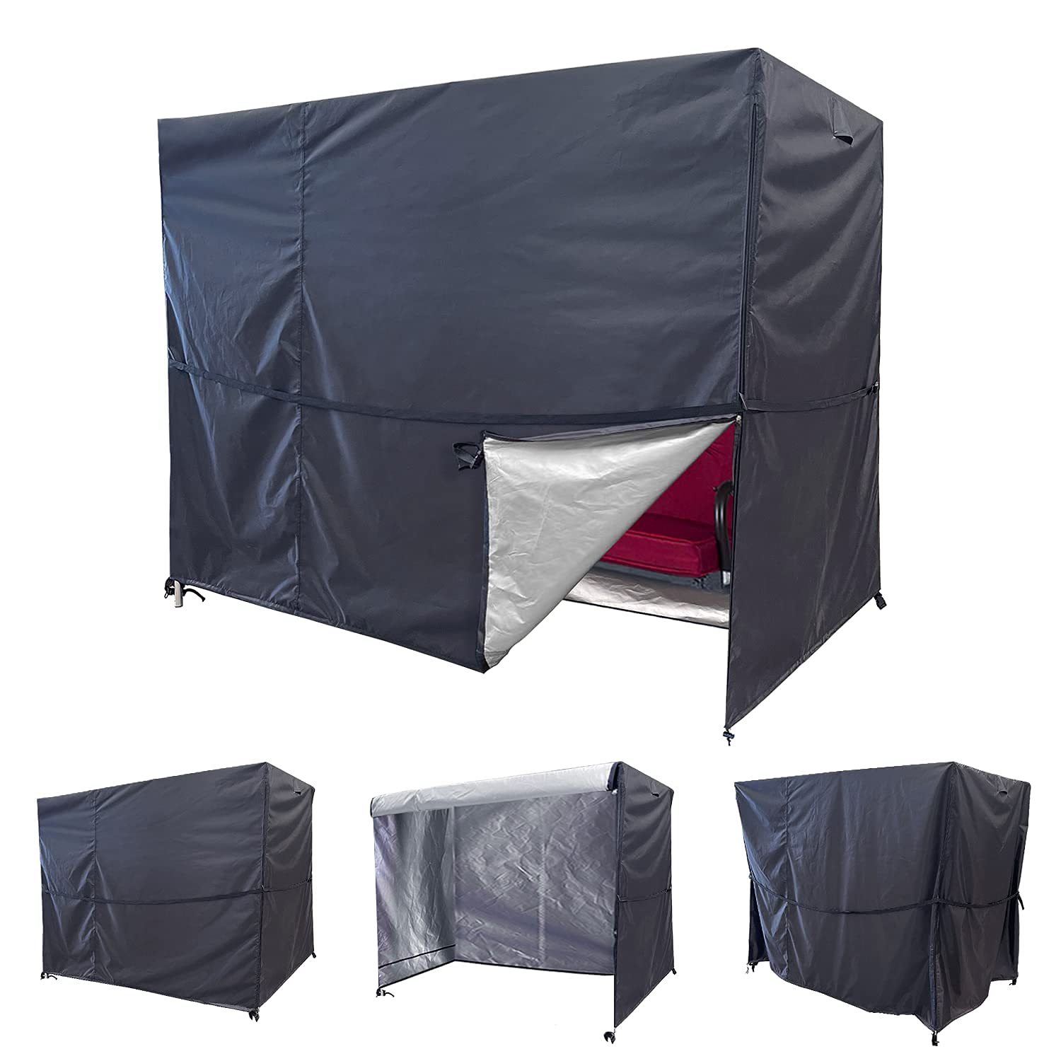 Slan Arrow front view cover protecting swing and extending furniture life