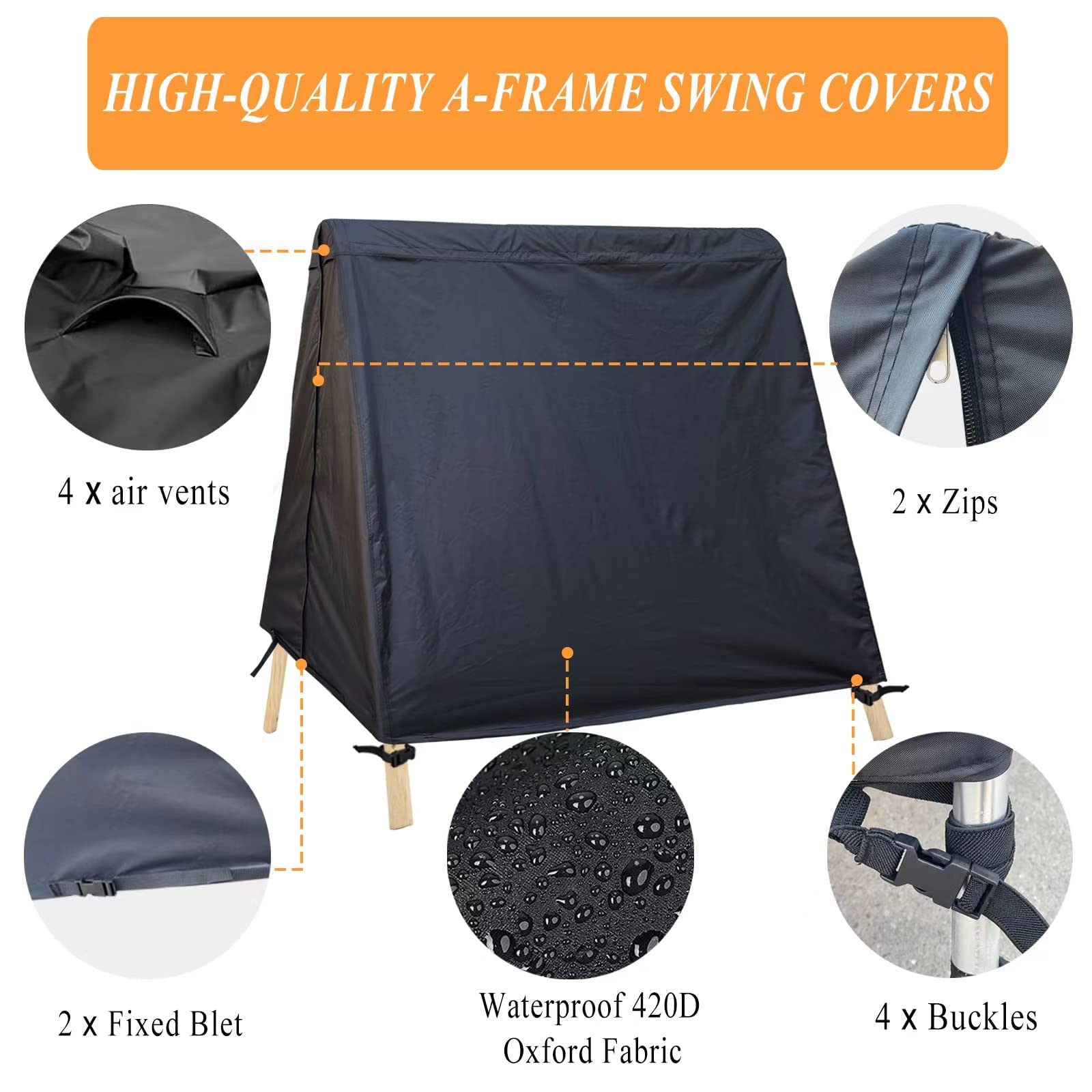 Slan Arrow side zipper detail for easy installation and access