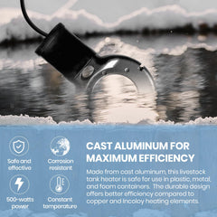 SLASHCOOL detailed view of black Teflon coating showing mineral buildup resistance and easier cleaning