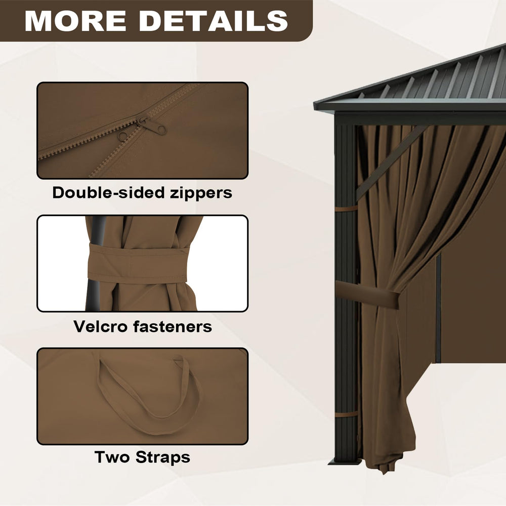 slashome installed panels creating private backyard gazebo for comfortable use