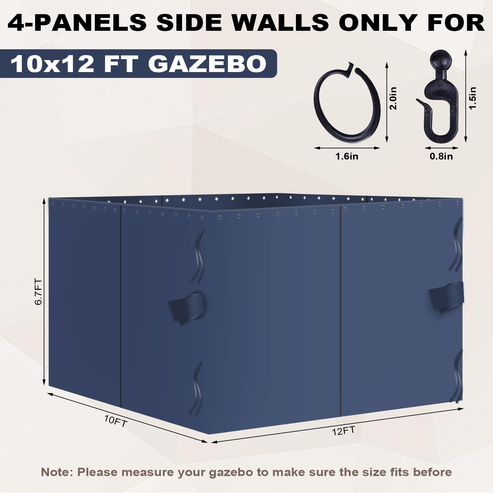 slashome detailed shot of panel seam and grommet, highlights secure attachment and durability