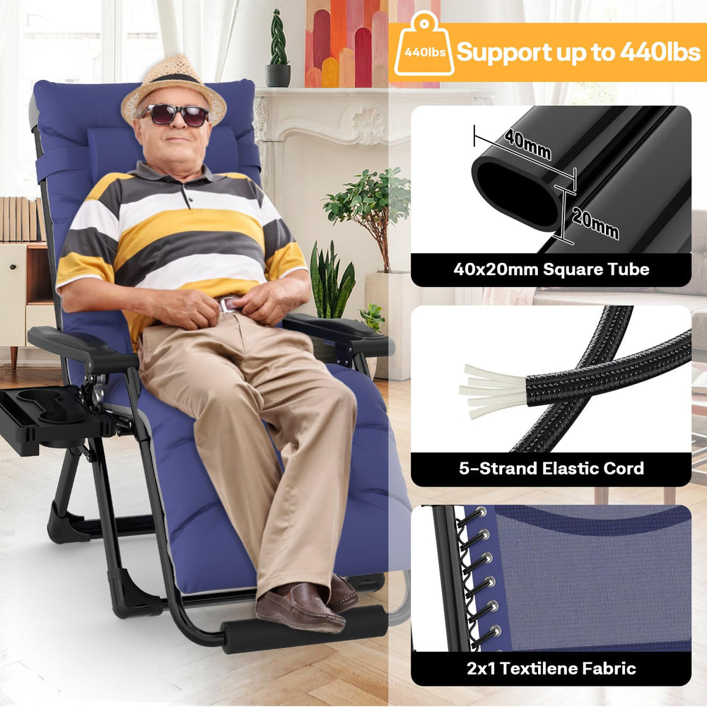 Slendor cup holder and side clips providing stable, hands-free convenience