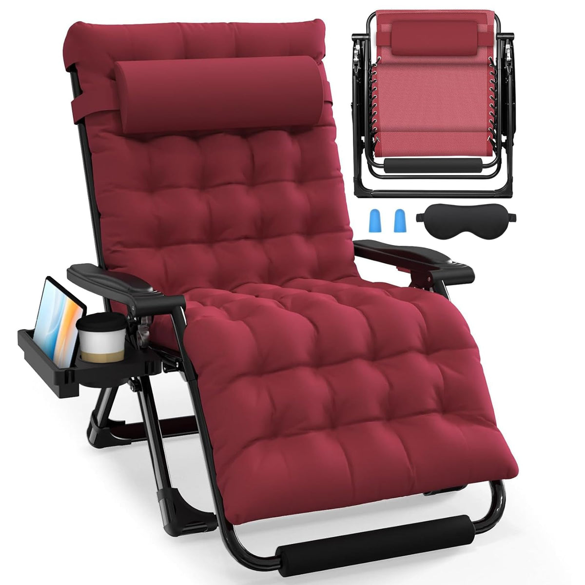 Slendor front view wine red chair showing wide seat and stylish finish