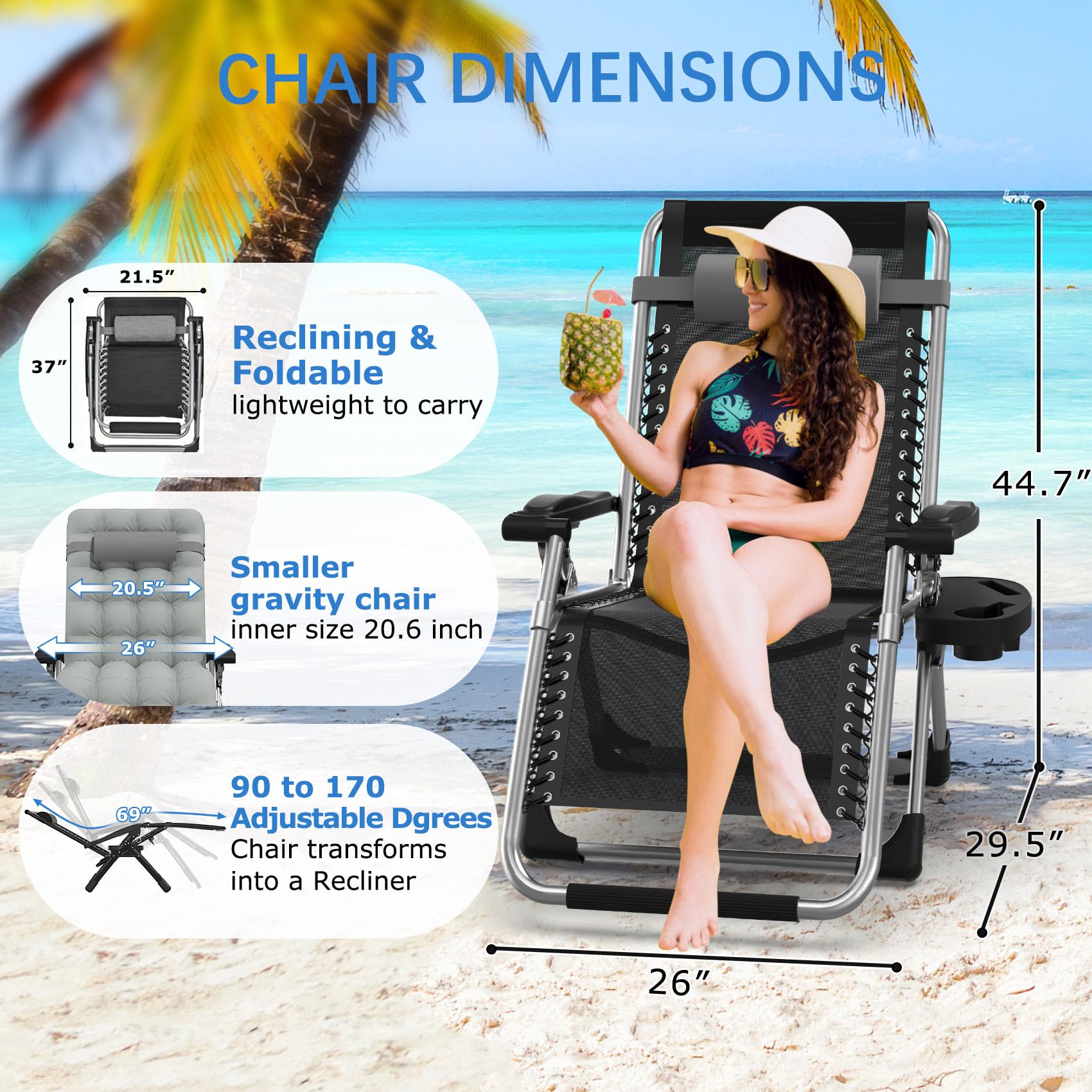 Slendor headrest and footrest detail showing ergonomic support and stability