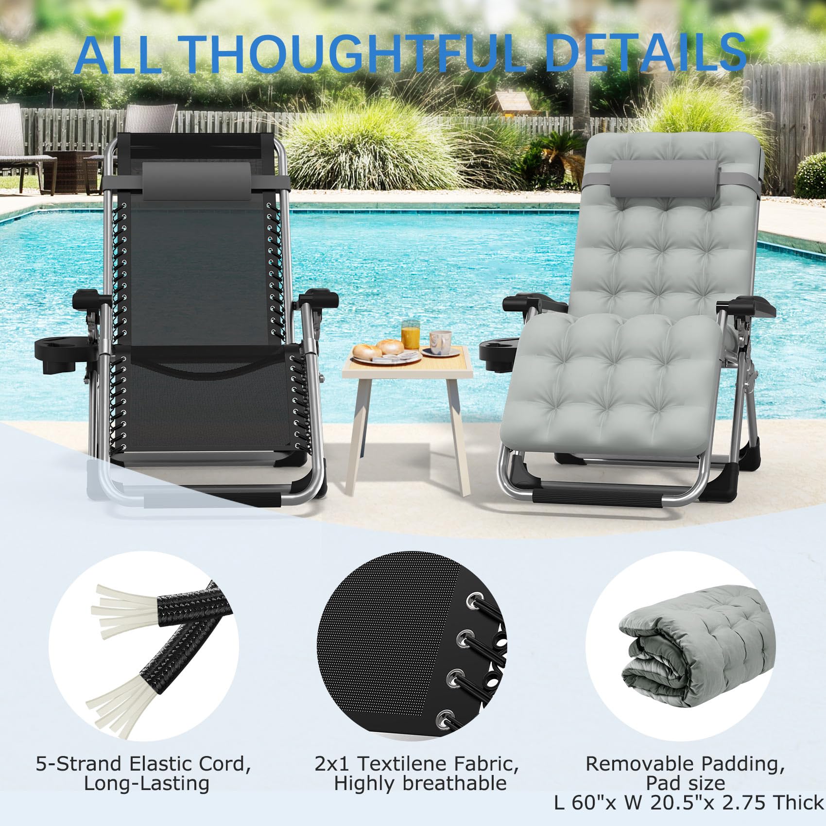 Slendor patio lifestyle in-use with user relaxing for outdoor enjoyment