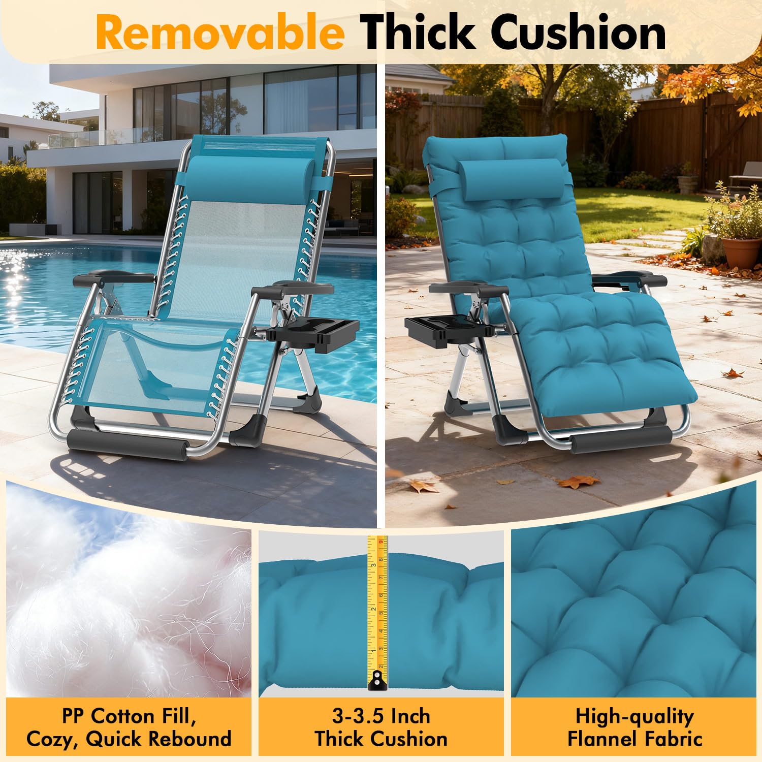Slendor size comparison with seated person showing roomy XL fit
