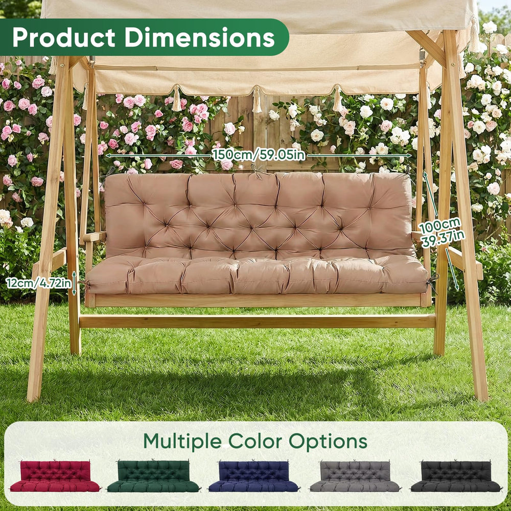 SLIMSTY cushion on bench showing fit and correct size comparison