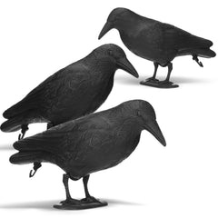 Sliner crow front view showing realistic silhouette and authentic look