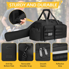 SLINRKE MOLLE webbing and patch area showing customizable organization