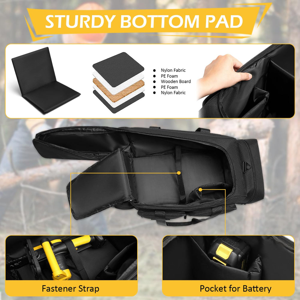 SLINRKE side pockets holding oil and batteries for quick access