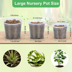 SLMKHHU stacked 7, 8, 10 inch pots showing size variety and space savings