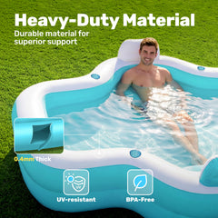 Sloosh bench and cup holders close-up with comfort and convenience benefit