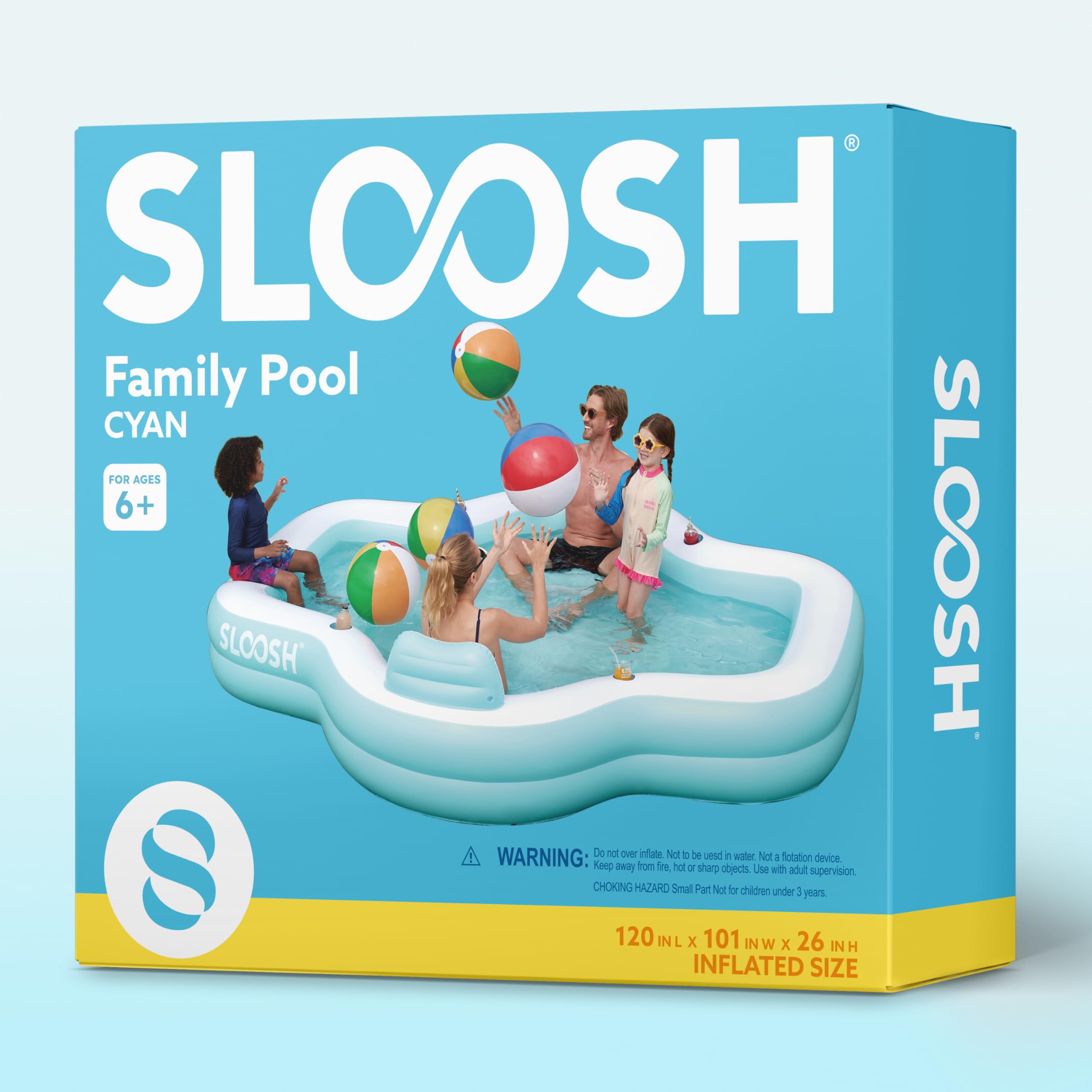 Sloosh lifestyle backyard party setup showing social use and visual appeal