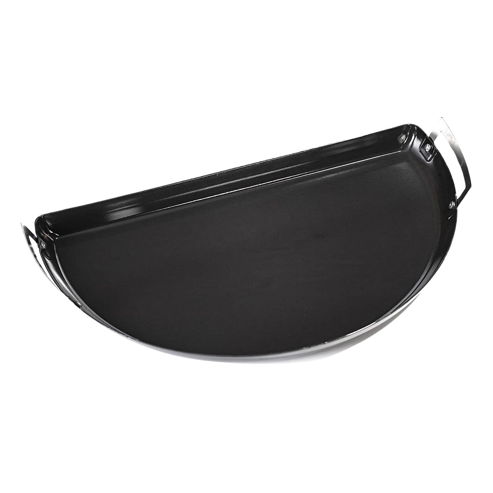 Slow 'N Sear bandeja frontal 22" con borde alto para menos derrames y fácil manejo
