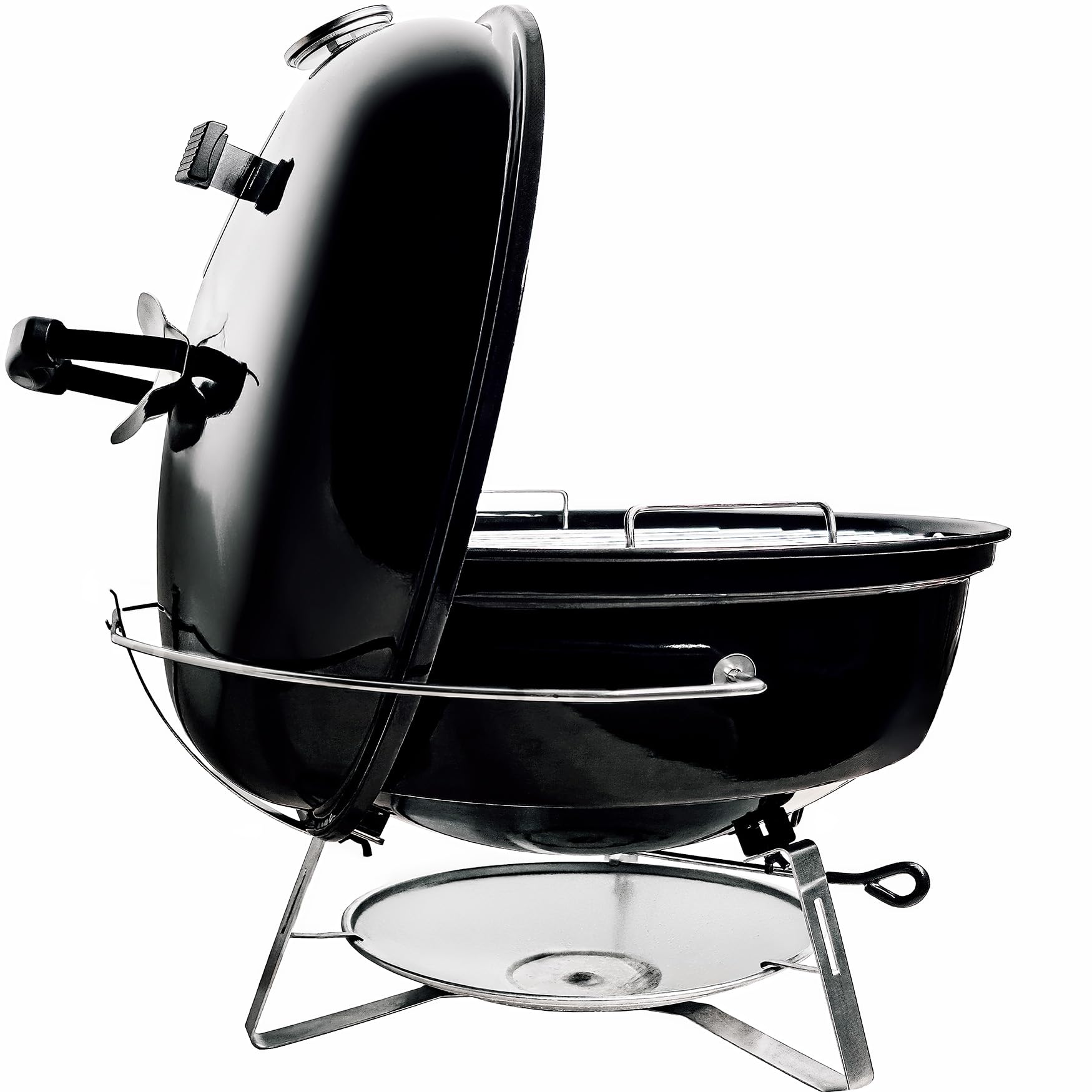 Slow 'N Sear charcoal basket close-up highlighting heat control benefit