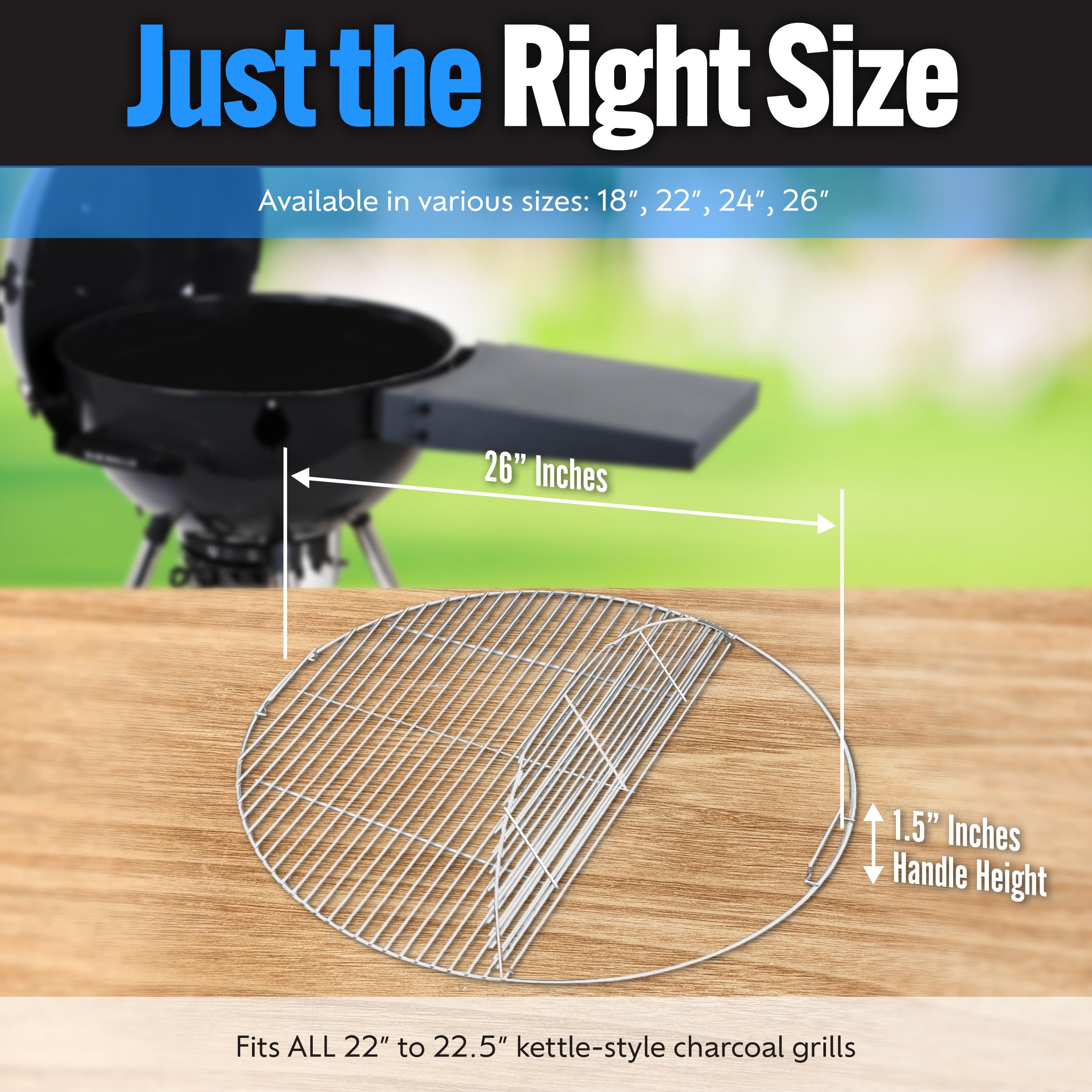 Slow 'N Sear EasySpin stainless steel texture highlighting rust-resistant durable finish benefit