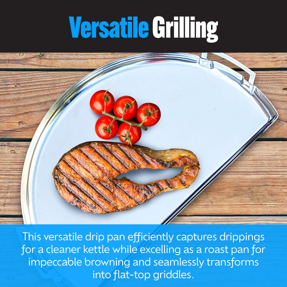 Slow 'N Sear side handles detail for safe lifting and easier handling during service