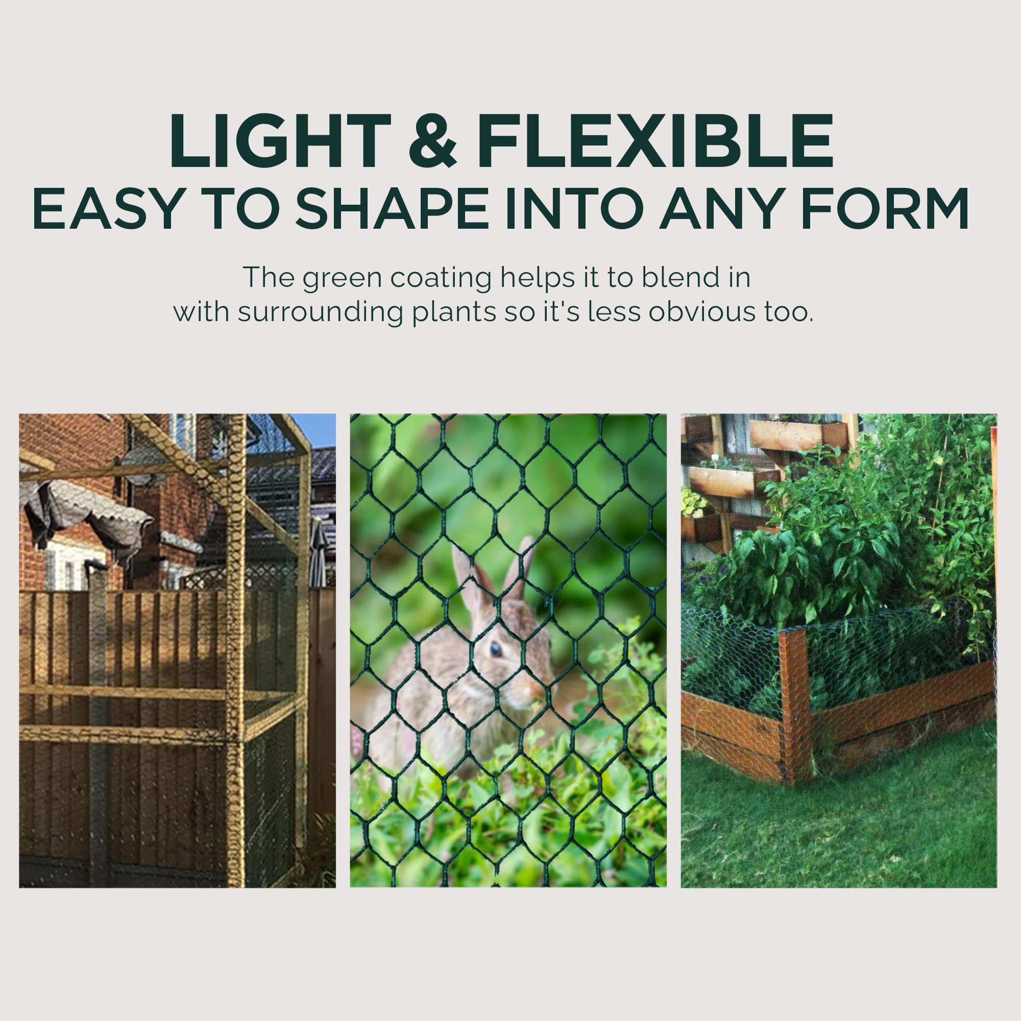 SLS SUPPLY FLORA mesh shaped as garden fence protecting seedlings with flexibility