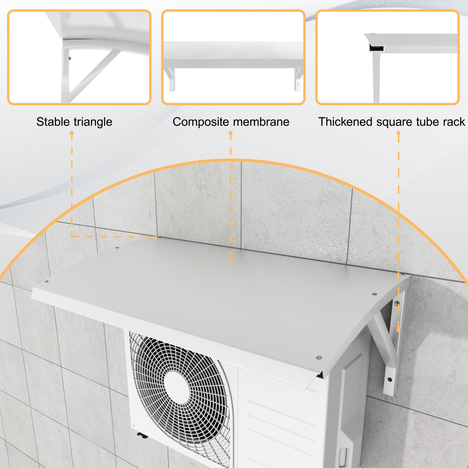 SLVUAFRN size comparison beside a condenser, showing fit for compact units
