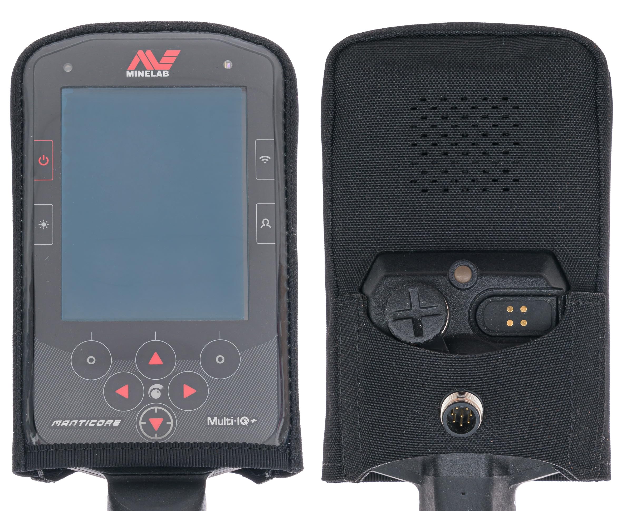 SLY LYNX front view of cover showing exact Minelab Manticore fit and protection