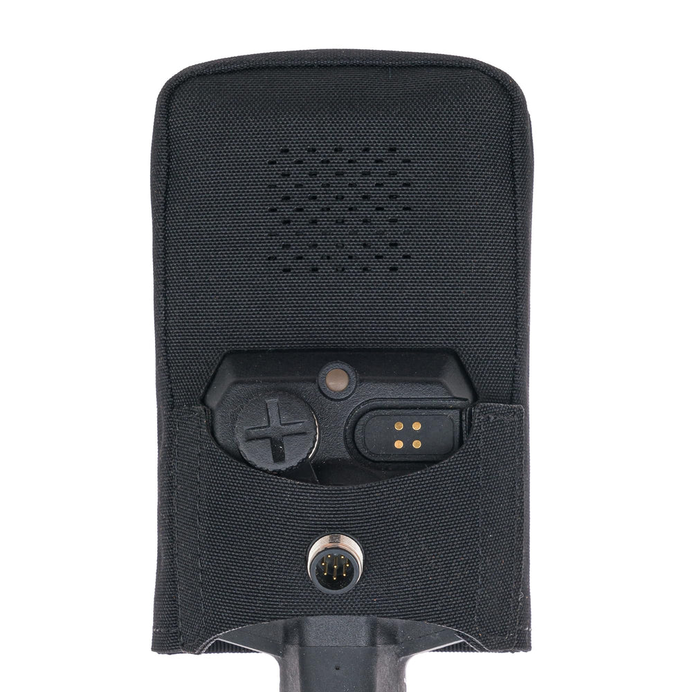 SLY LYNX cover on detector in wet field protecting electronics from splashes
