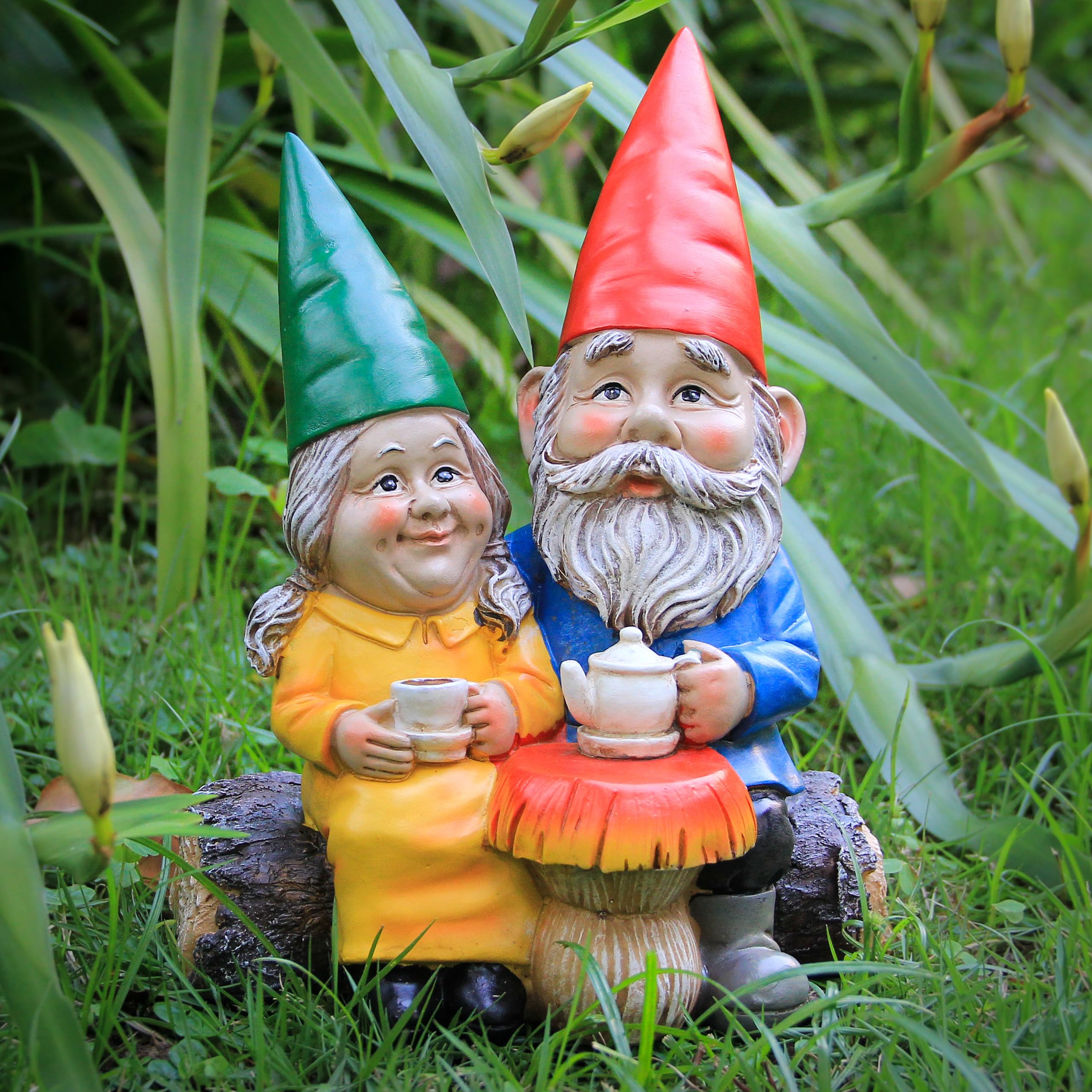 Smadeer gnome held in hand to show size and easy placement benefit