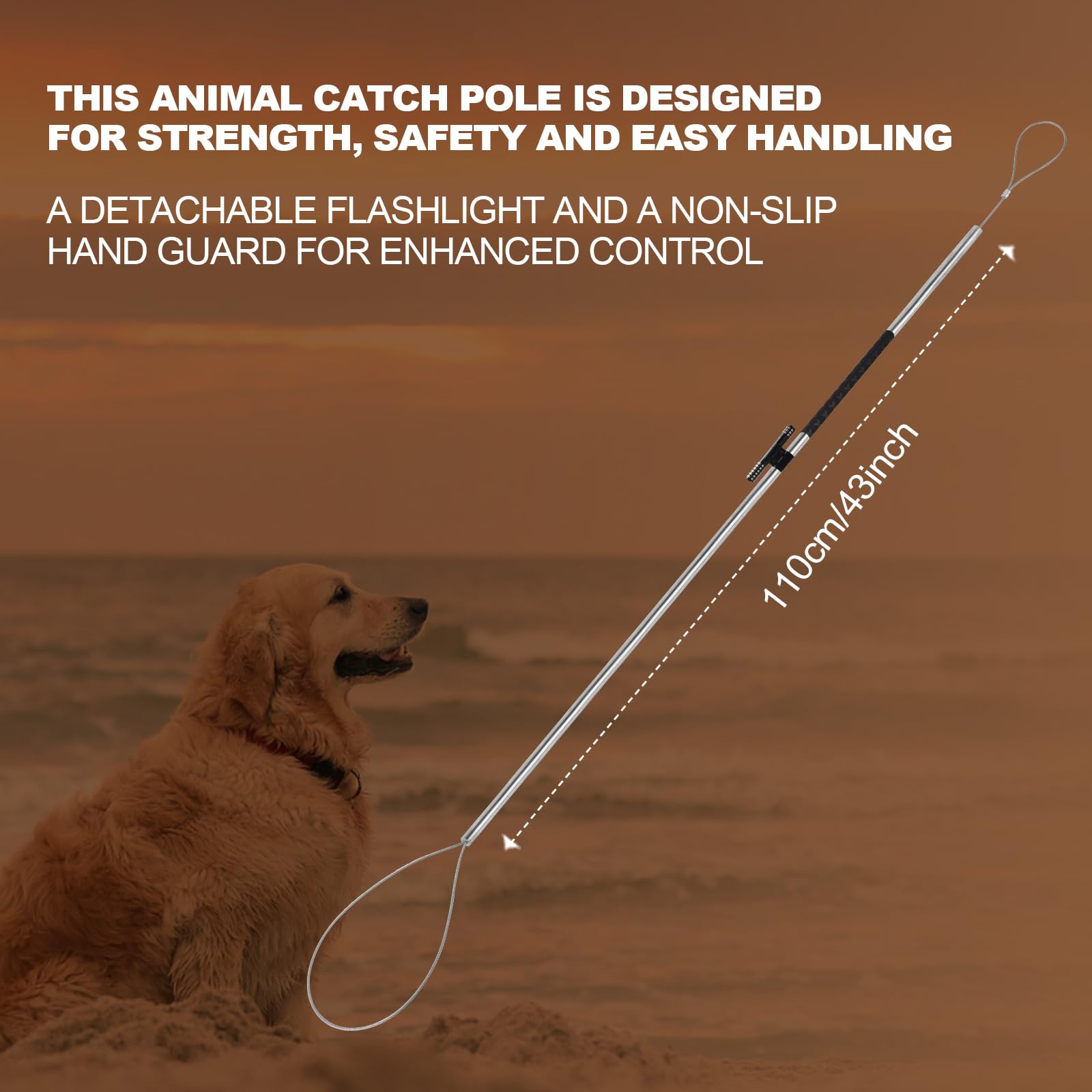 Smarkey catch pole stored in vehicle demonstrating compact transport and fast deployment
