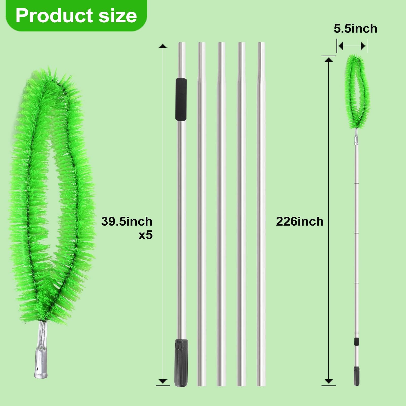 Smarkey detached pole sections stored compactly for easy portability