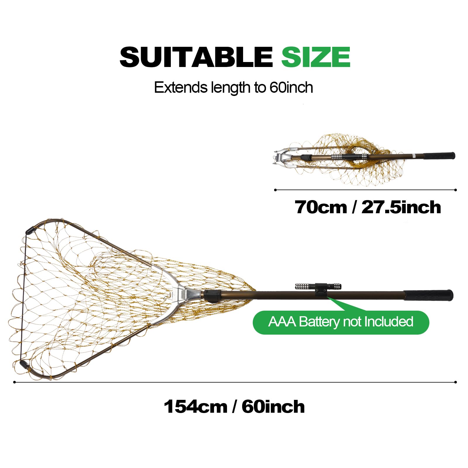 Smarkey size comparison with hand, compact foldable design for easy transport