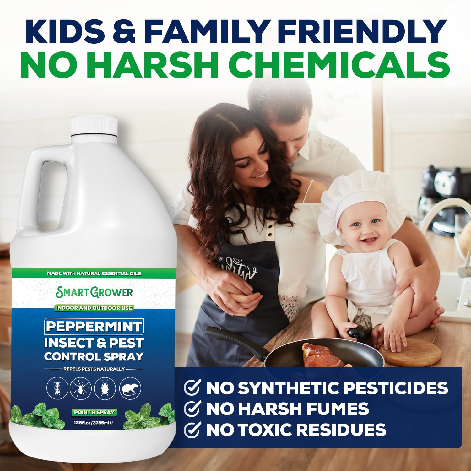 Smart Grower applied along foundation line to help deter pests outdoors