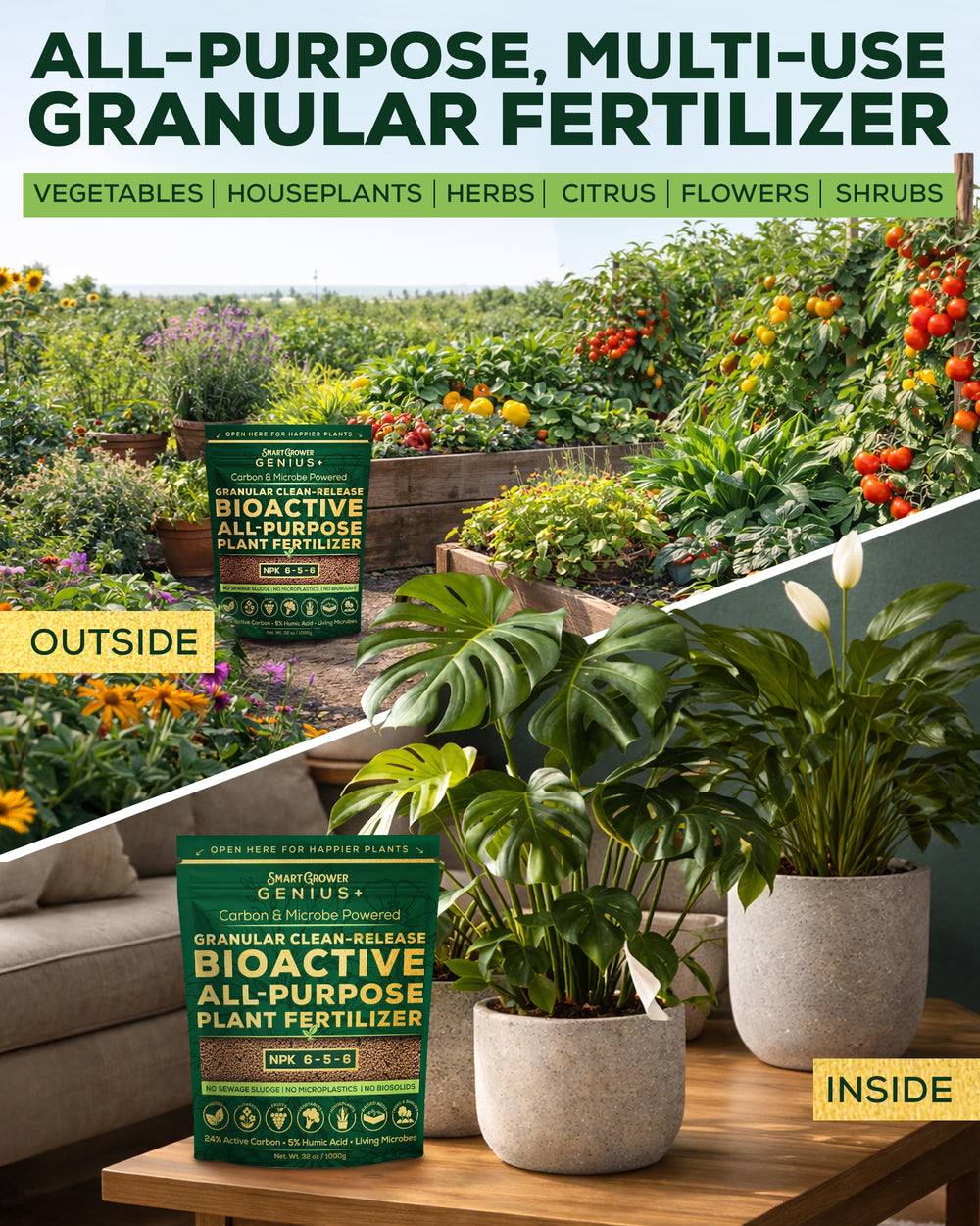 Smart Grower used near roots illustrating improved root access and health