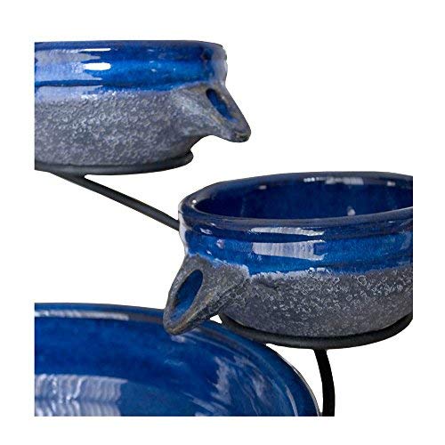 Smart Solar fountain in a patio setting creating relaxing water sounds and ambience
