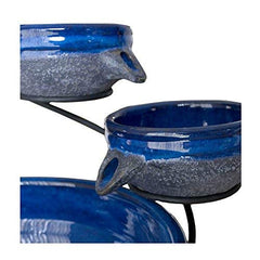 Smart Solar fountain in a patio setting creating relaxing water sounds and ambience