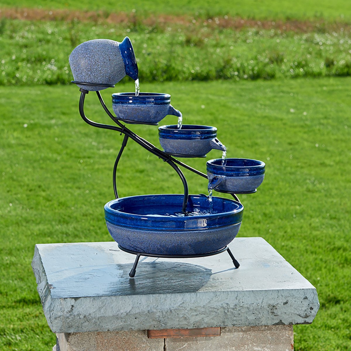 Smart Solar close-up of textured ceramic tiers highlighting handcrafted detail and durability