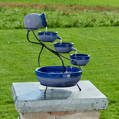 Smart Solar close-up of textured ceramic tiers highlighting handcrafted detail and durability