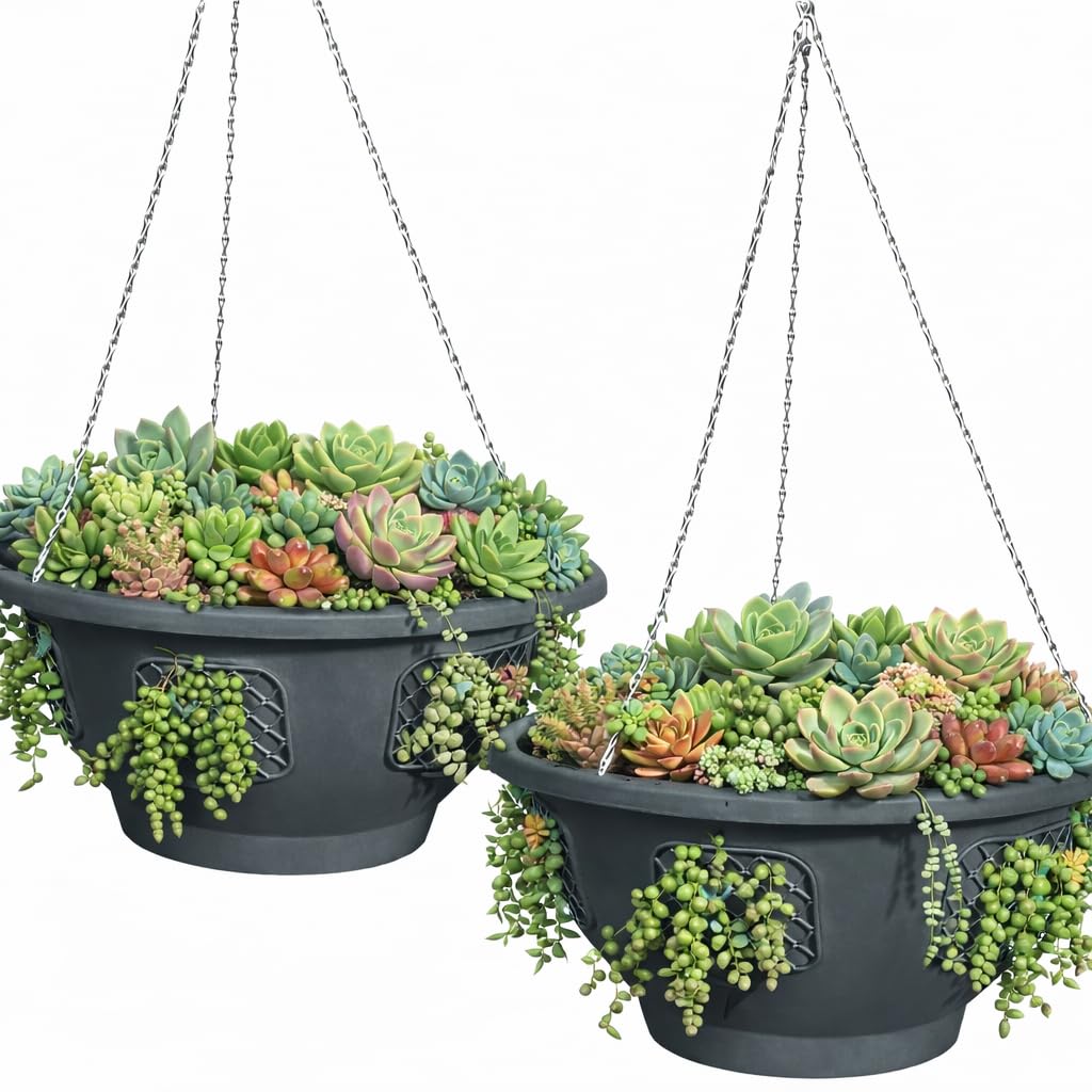 smart spring lifestyle on balcony with two baskets creating space-saving garden benefit