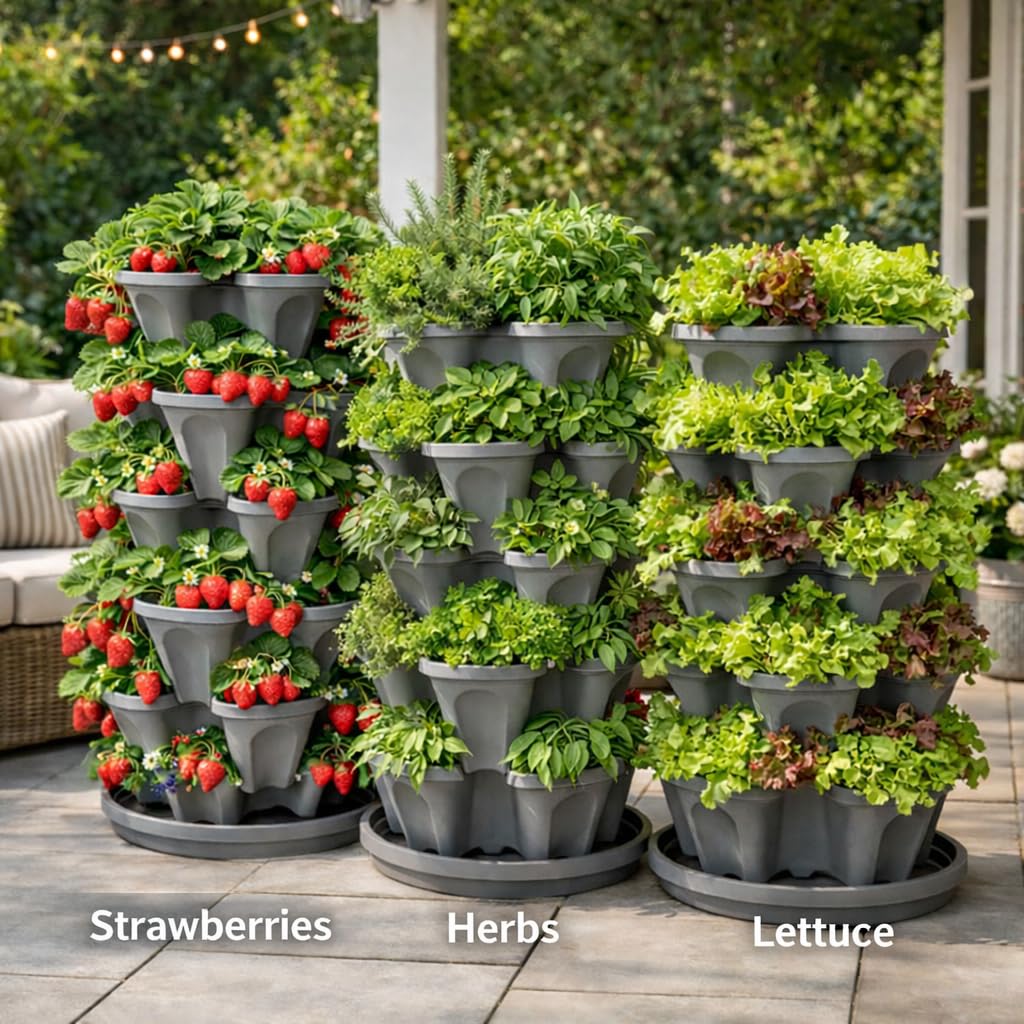 smart spring top tier seeded with herbs showing easy planting and kitchen access benefit