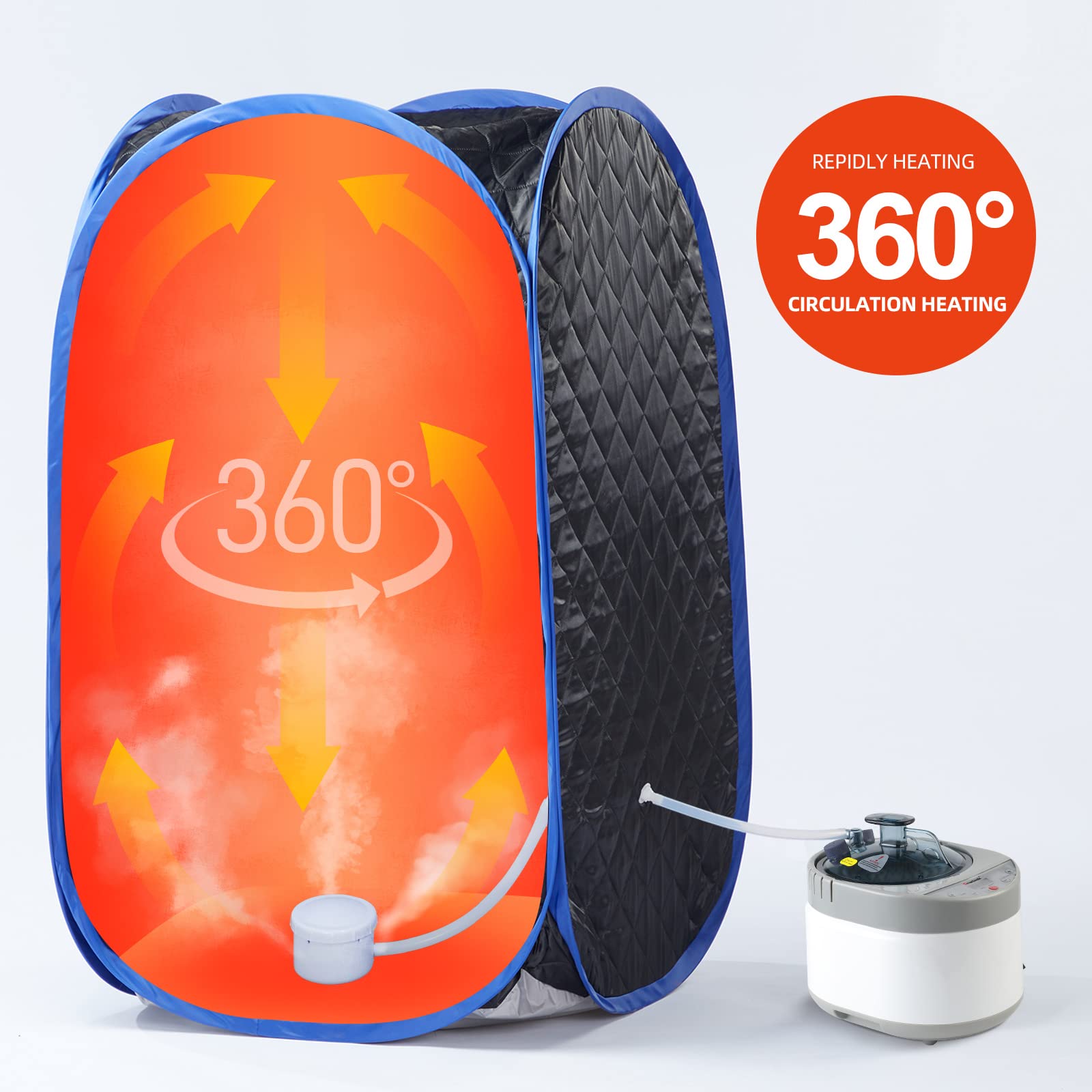 Smartmak installed in a home sauna showing even steam distribution benefit