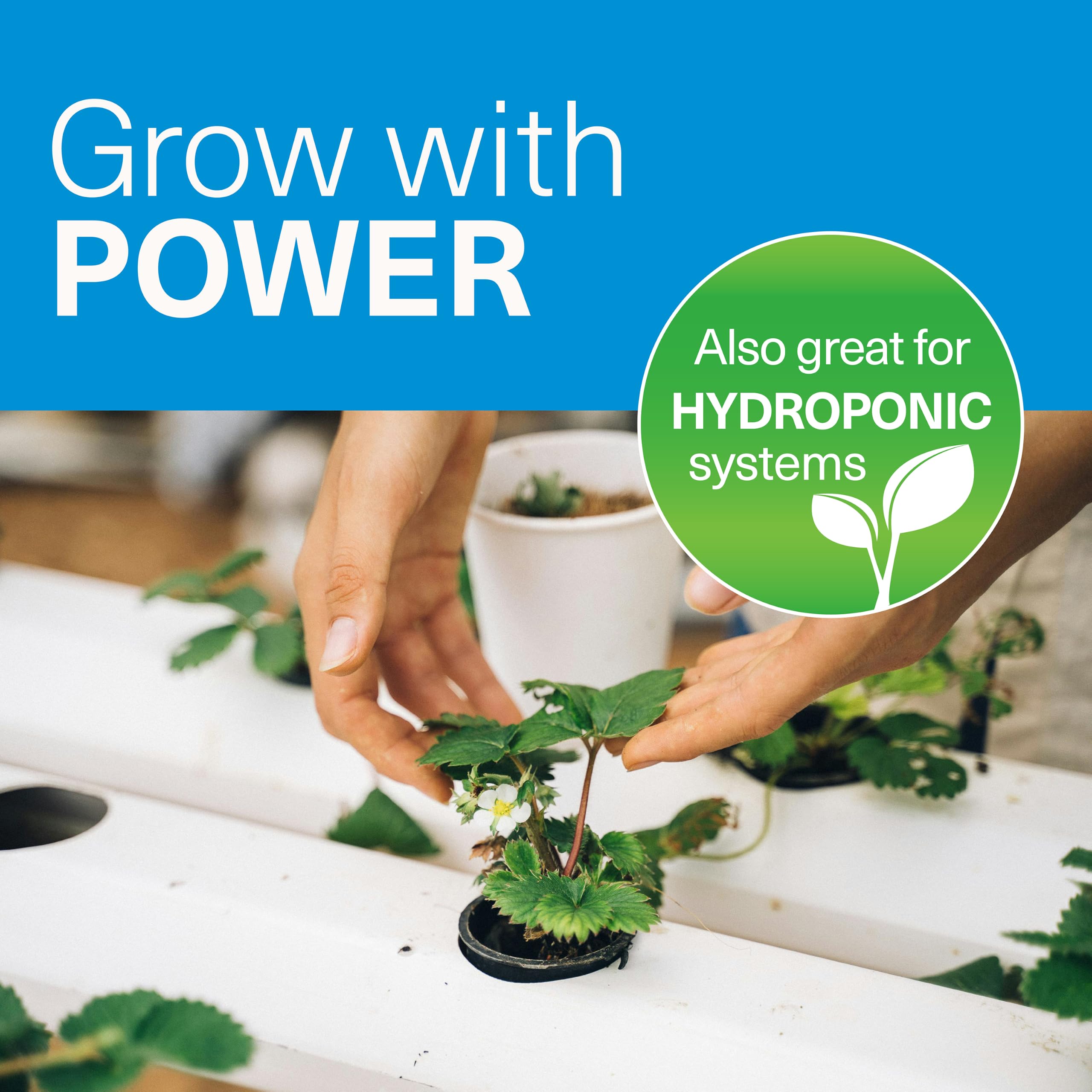 Smartpond pump powering a hydroponic setup providing consistent nutrient flow benefit