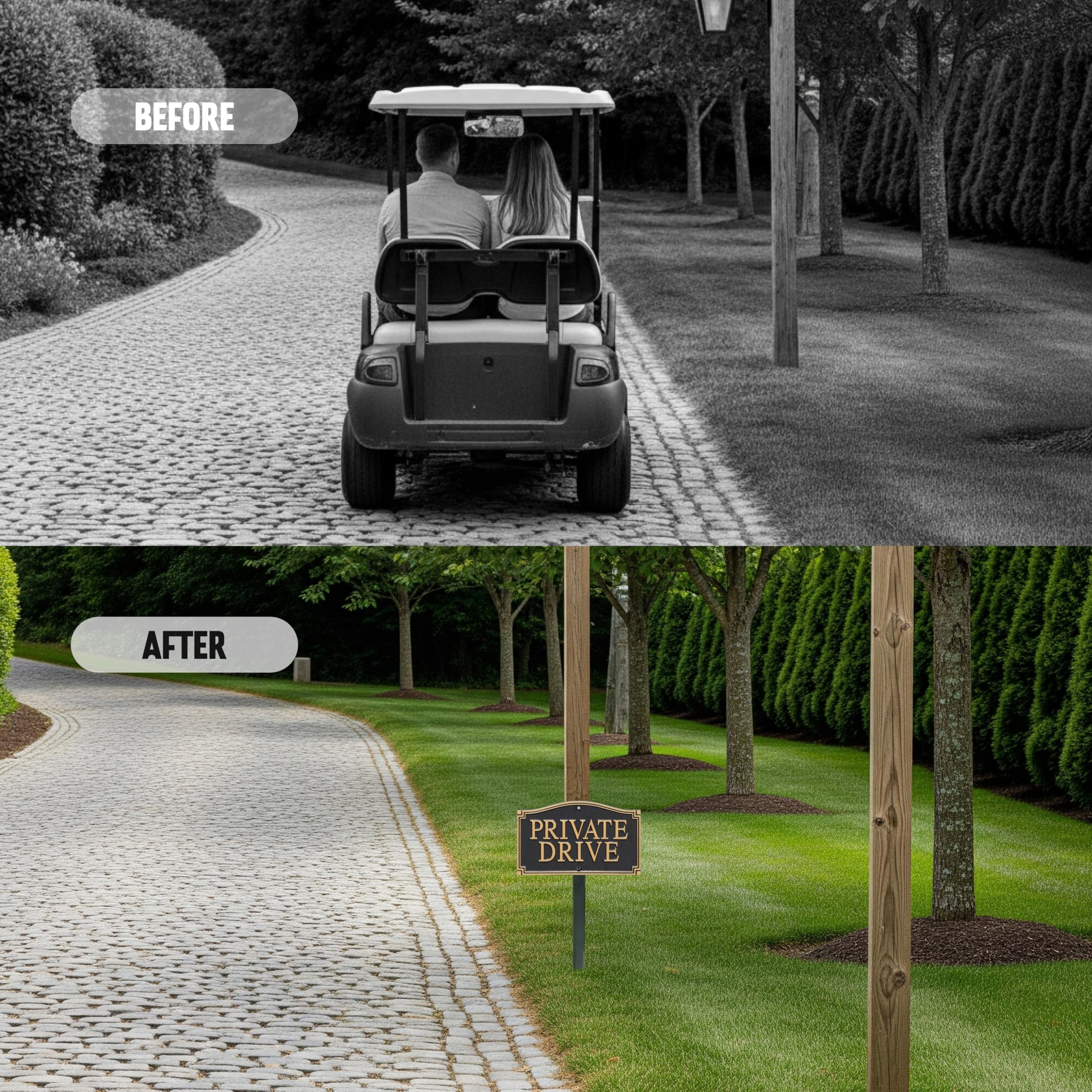 SmartSign angled view demonstrating reduced glare and readable message