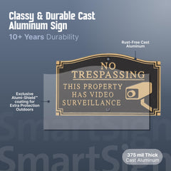 SmartSign edge close-up displaying thick .375 inch aluminum for durable long-term protection