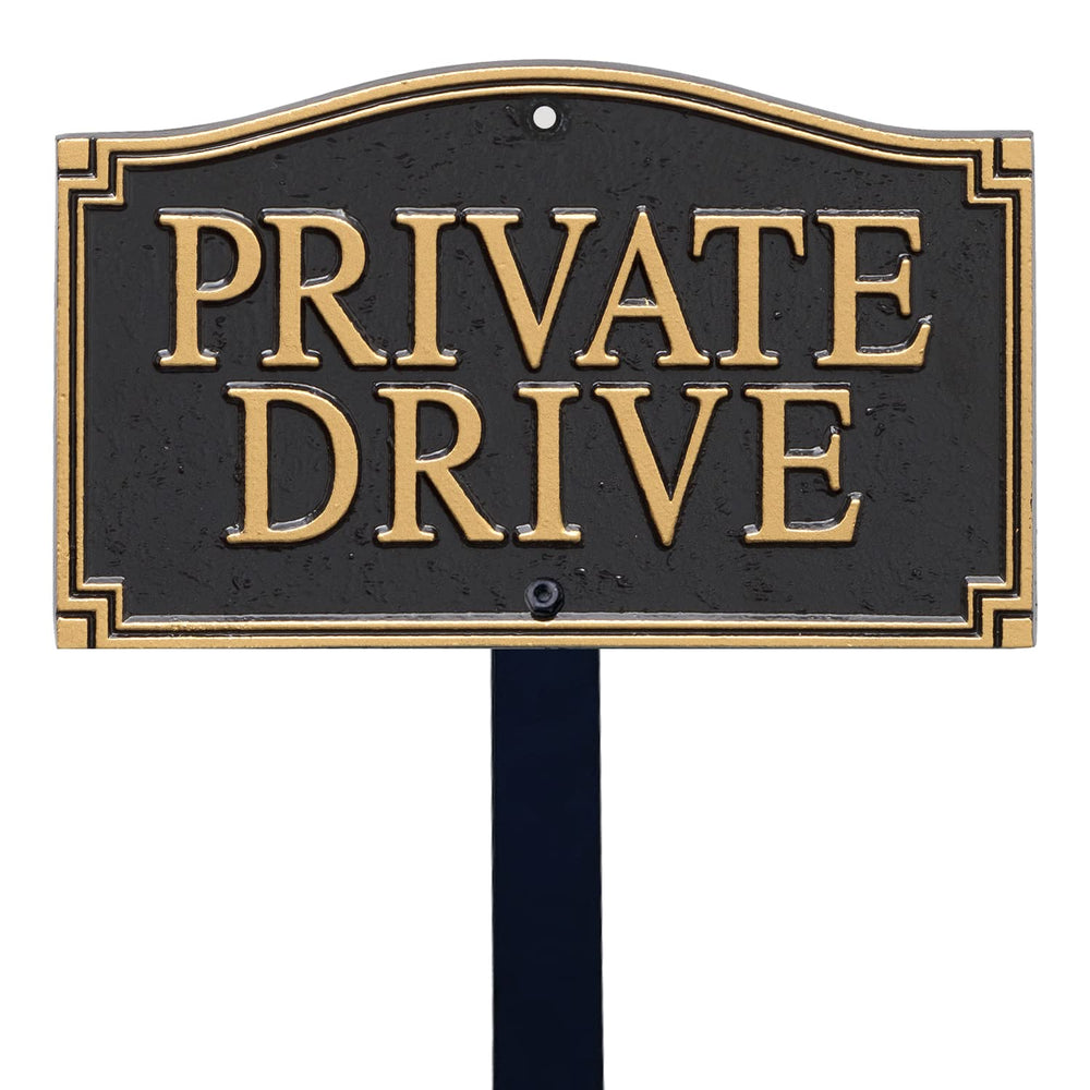 SmartSign front view of plaque showing bold letters and visibility benefit