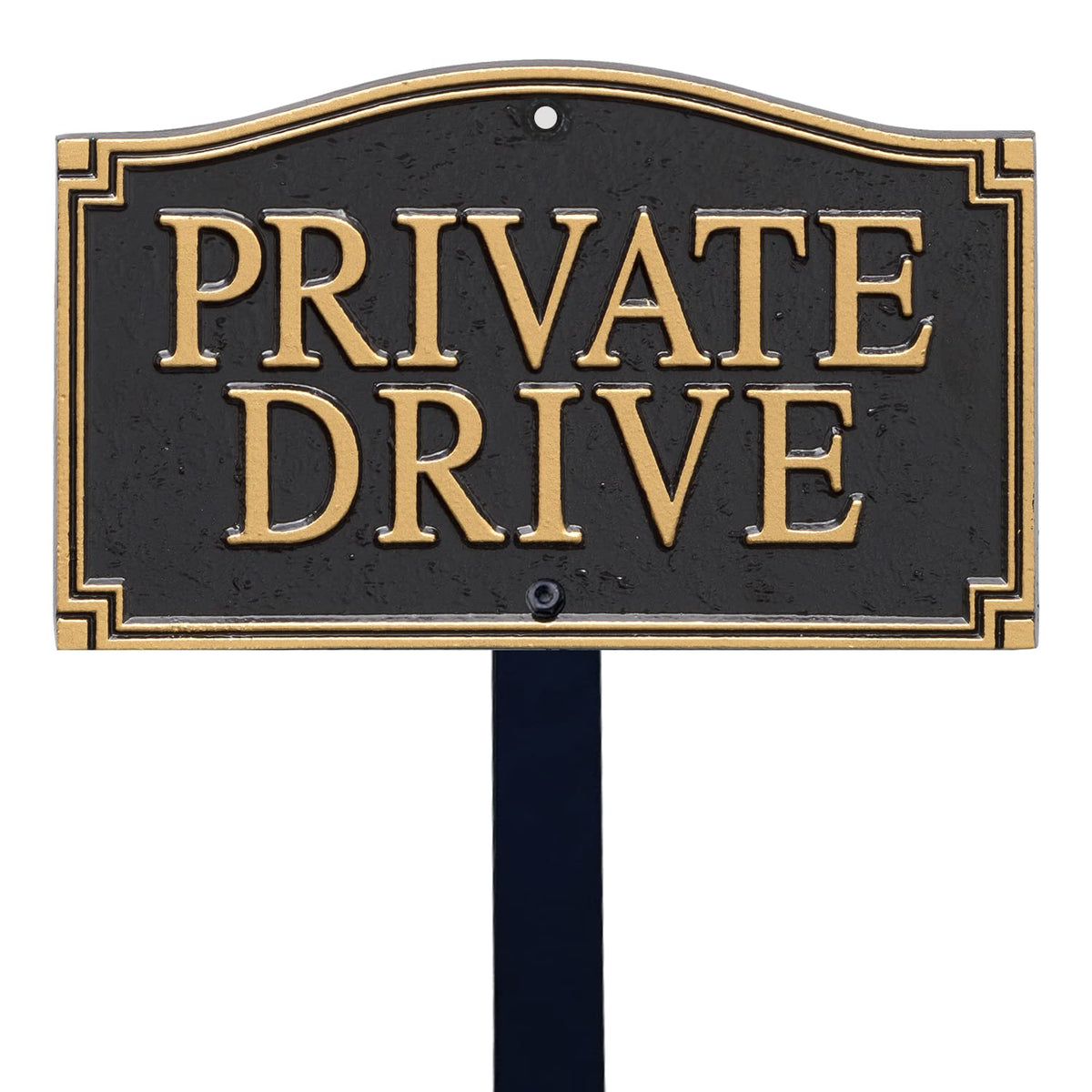 SmartSign front view of plaque showing bold letters and visibility benefit