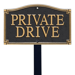 SmartSign front view of plaque showing bold letters and visibility benefit