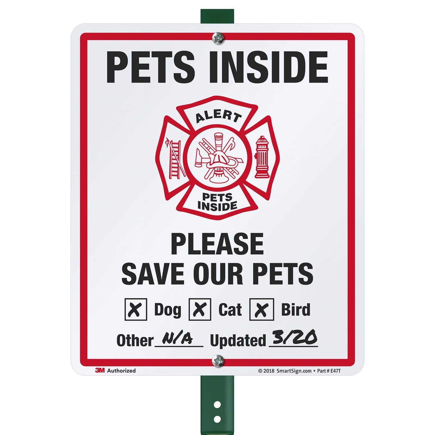 SmartSign front-facing yard sign shows message and boosts visibility