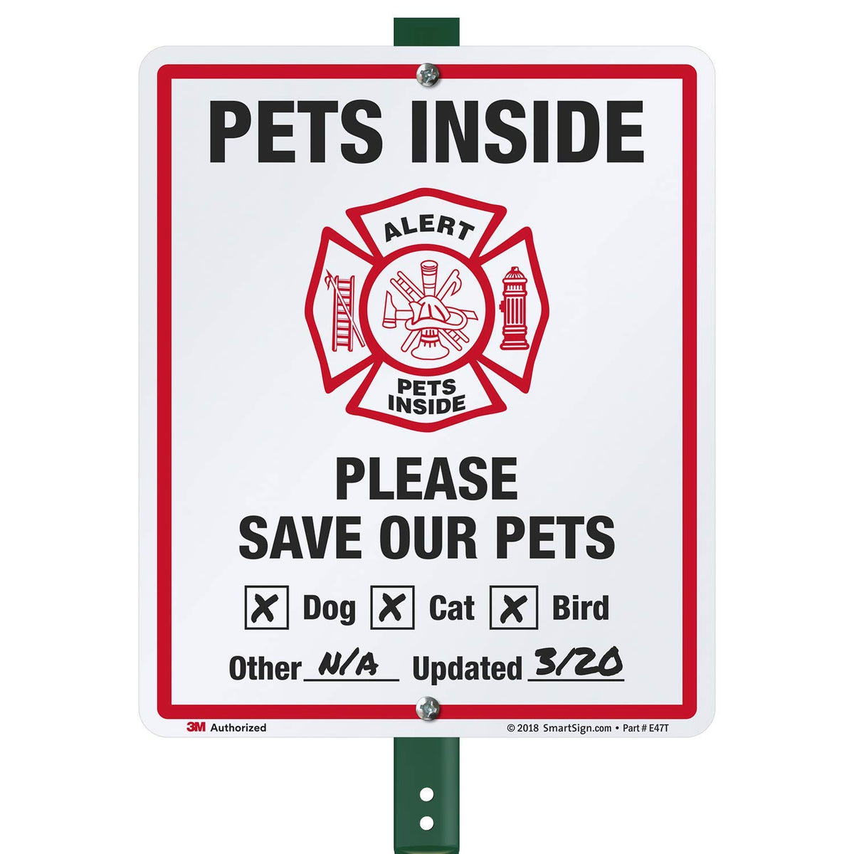 SmartSign front-facing yard sign shows message and boosts visibility