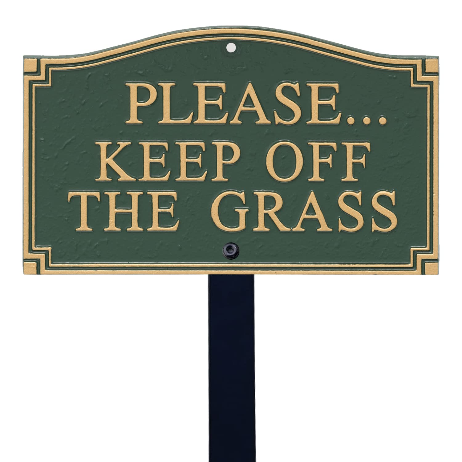 SmartSign front view of plaque showing bold lettering and visibility