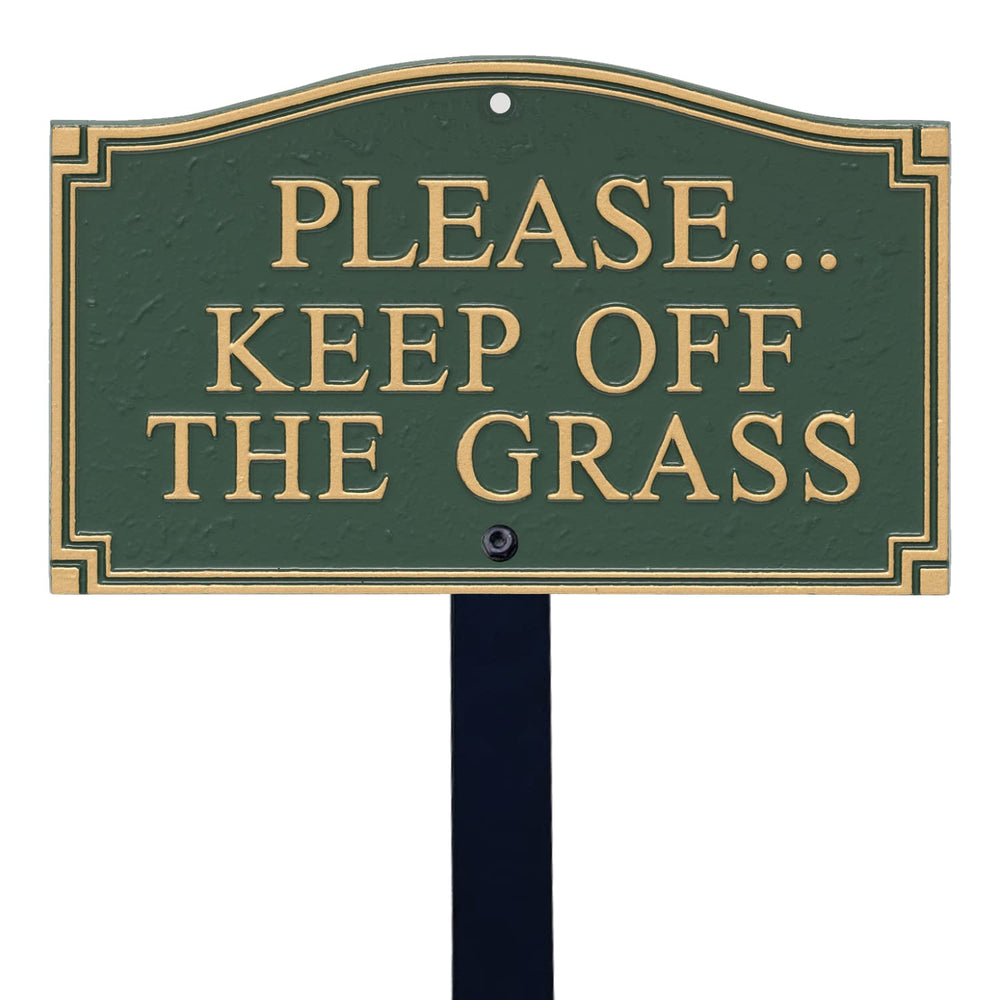 SmartSign front view of plaque showing bold lettering and visibility